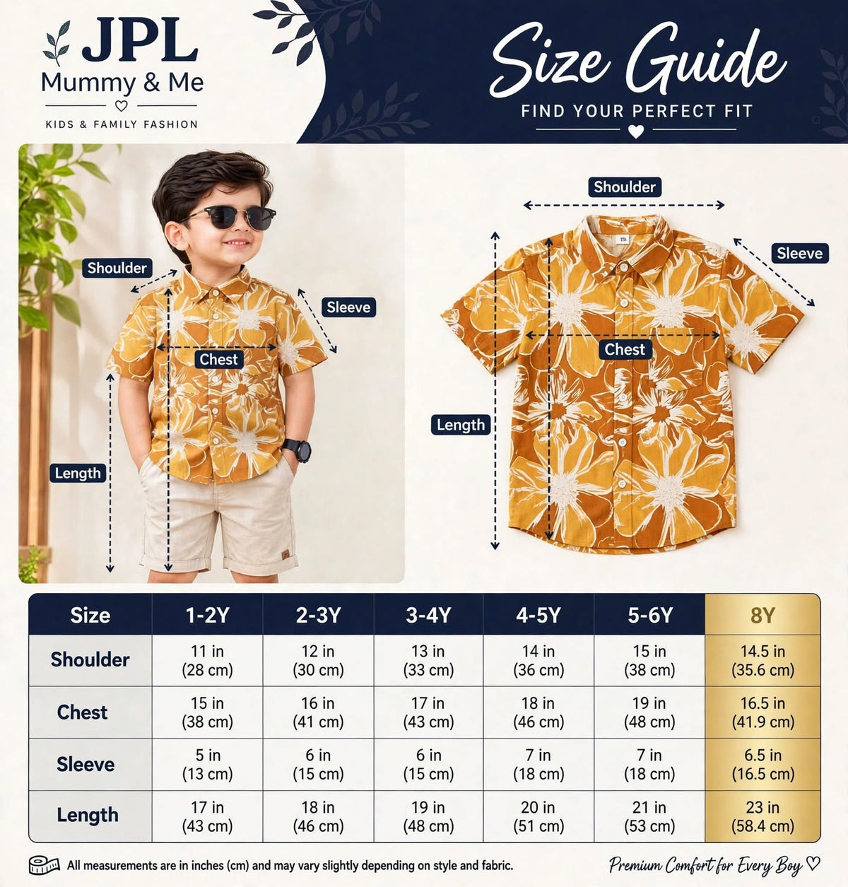 Mustard Yellow Floral Printed Cotton Shirt