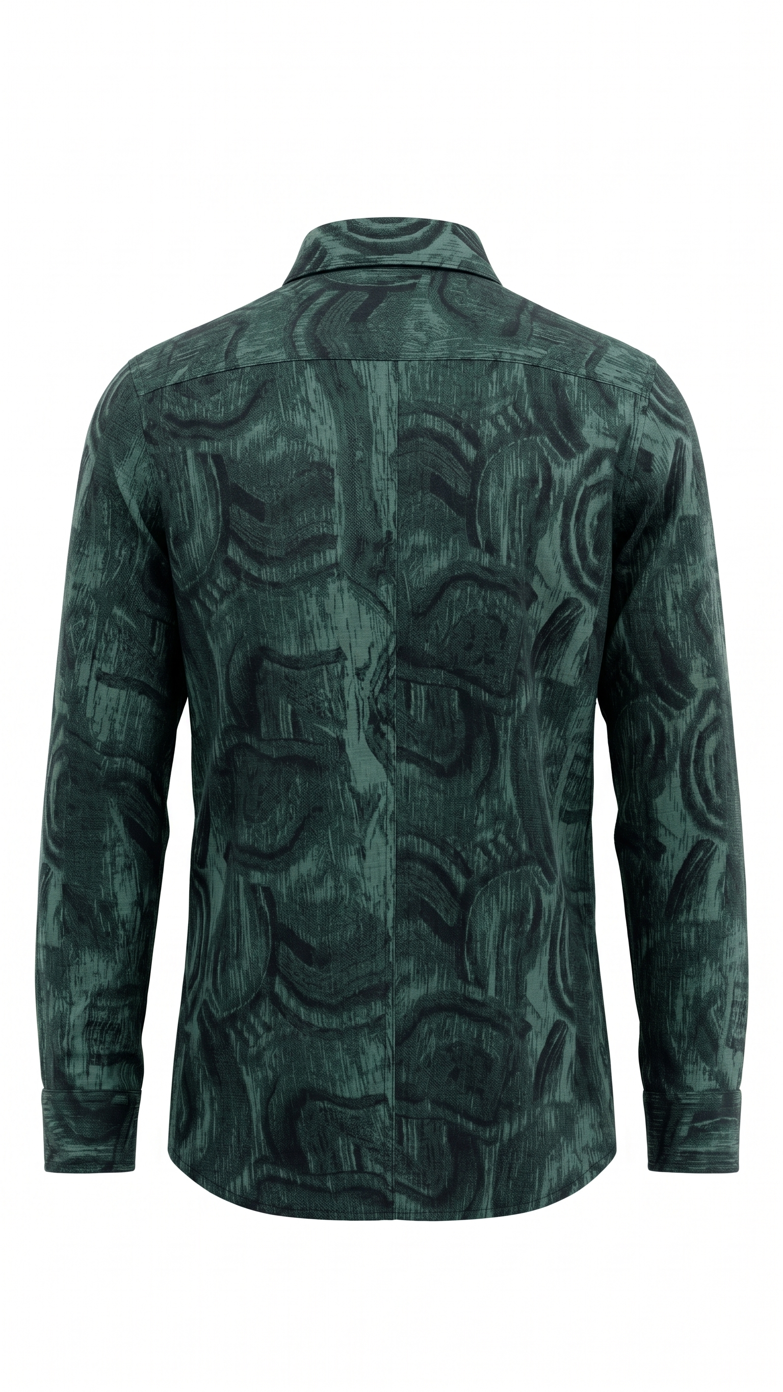 Forest Brushstroke Button-Down
