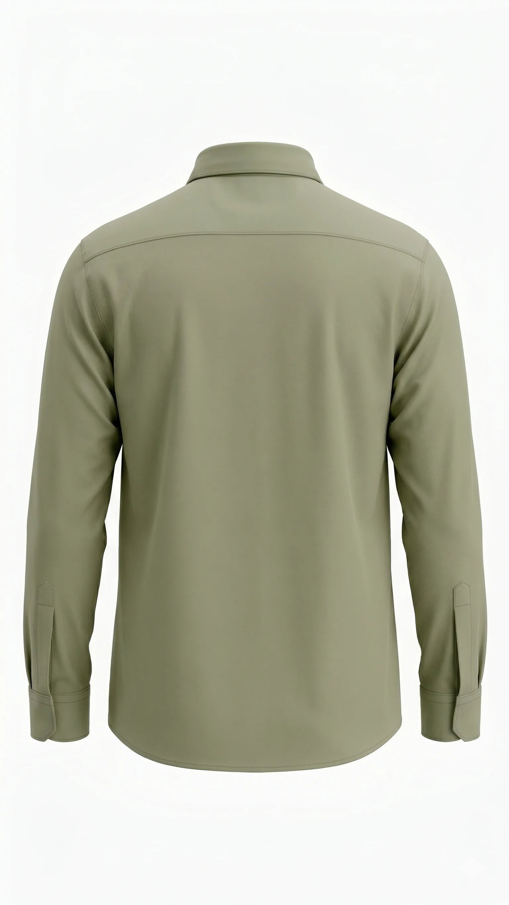 Sage Green Solid Full Sleeve Casual Shirt