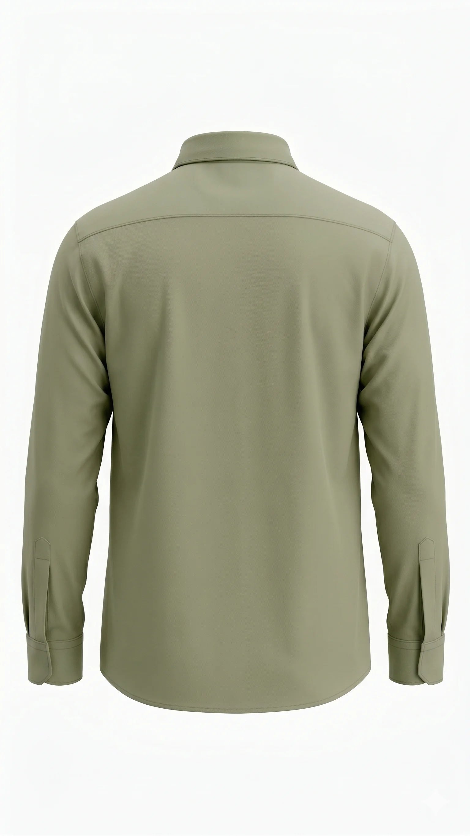 Sage Green Solid Full Sleeve Casual Shirt