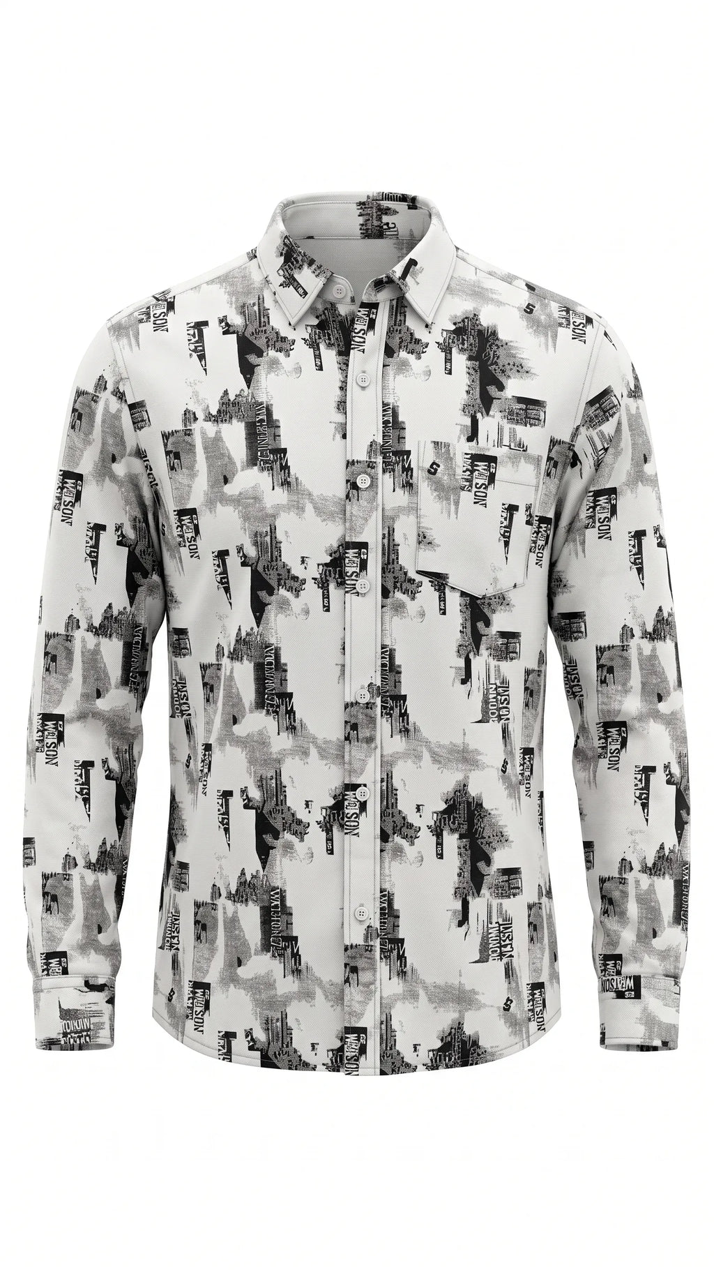 snow white black and white graphic print
