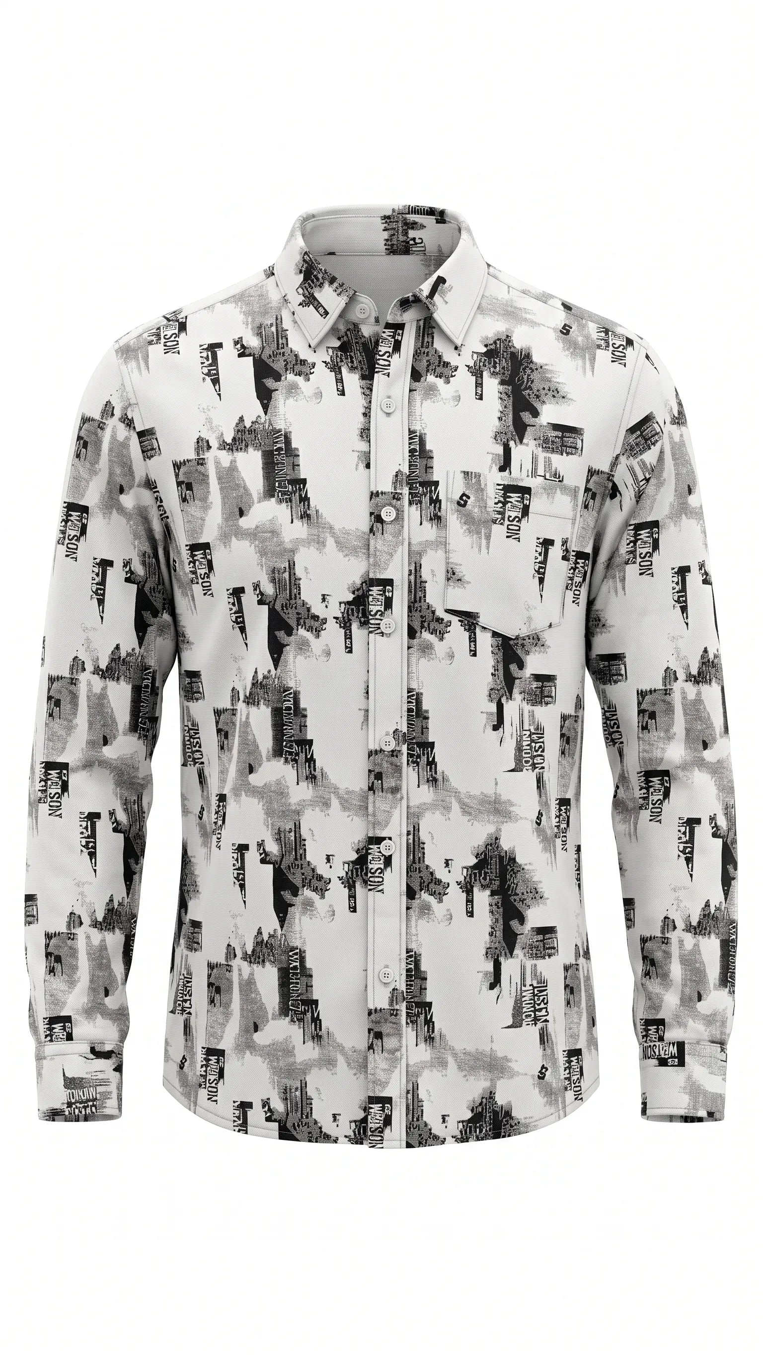 snow white black and white graphic print