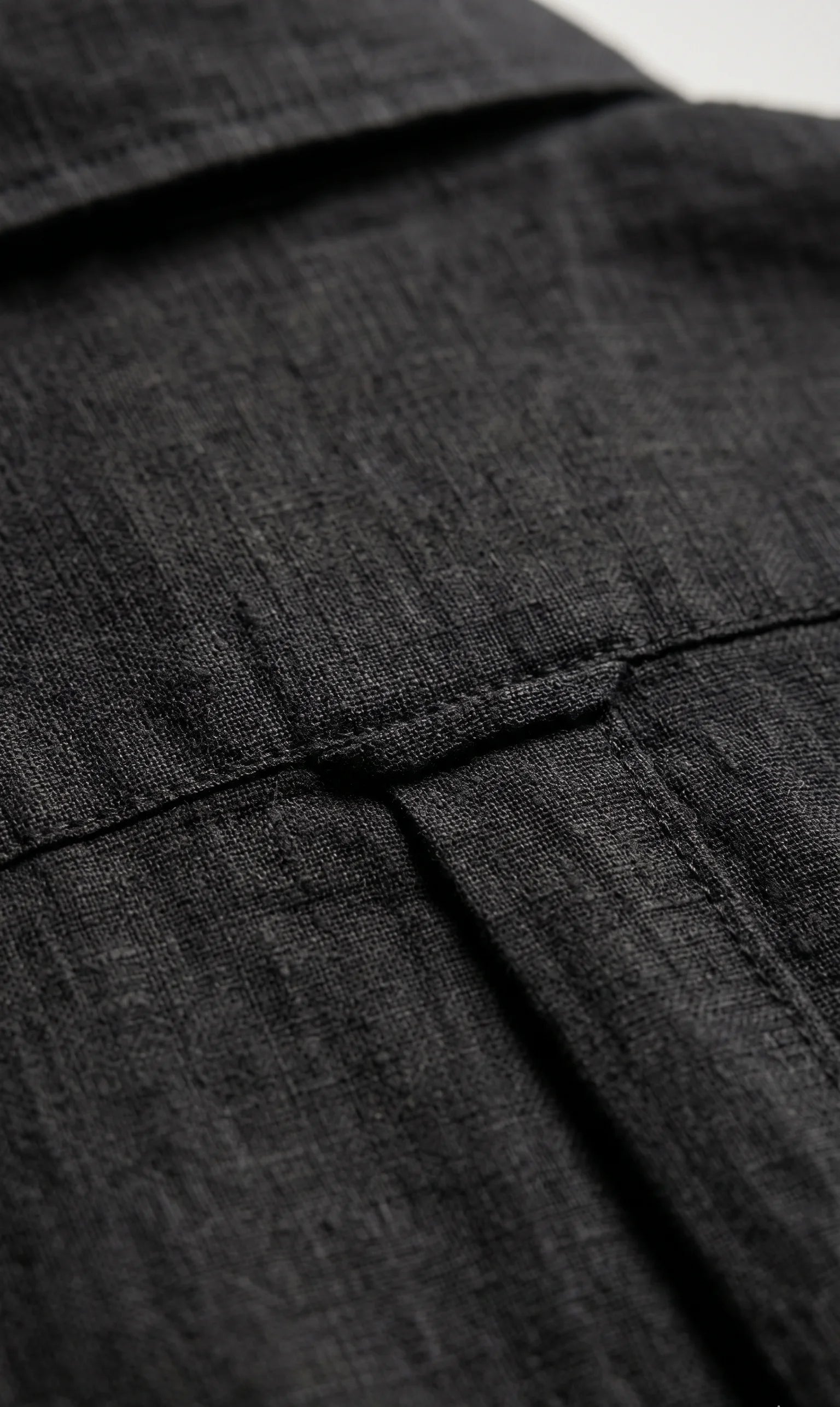 Classic Black Textured Full Sleeve Shirt