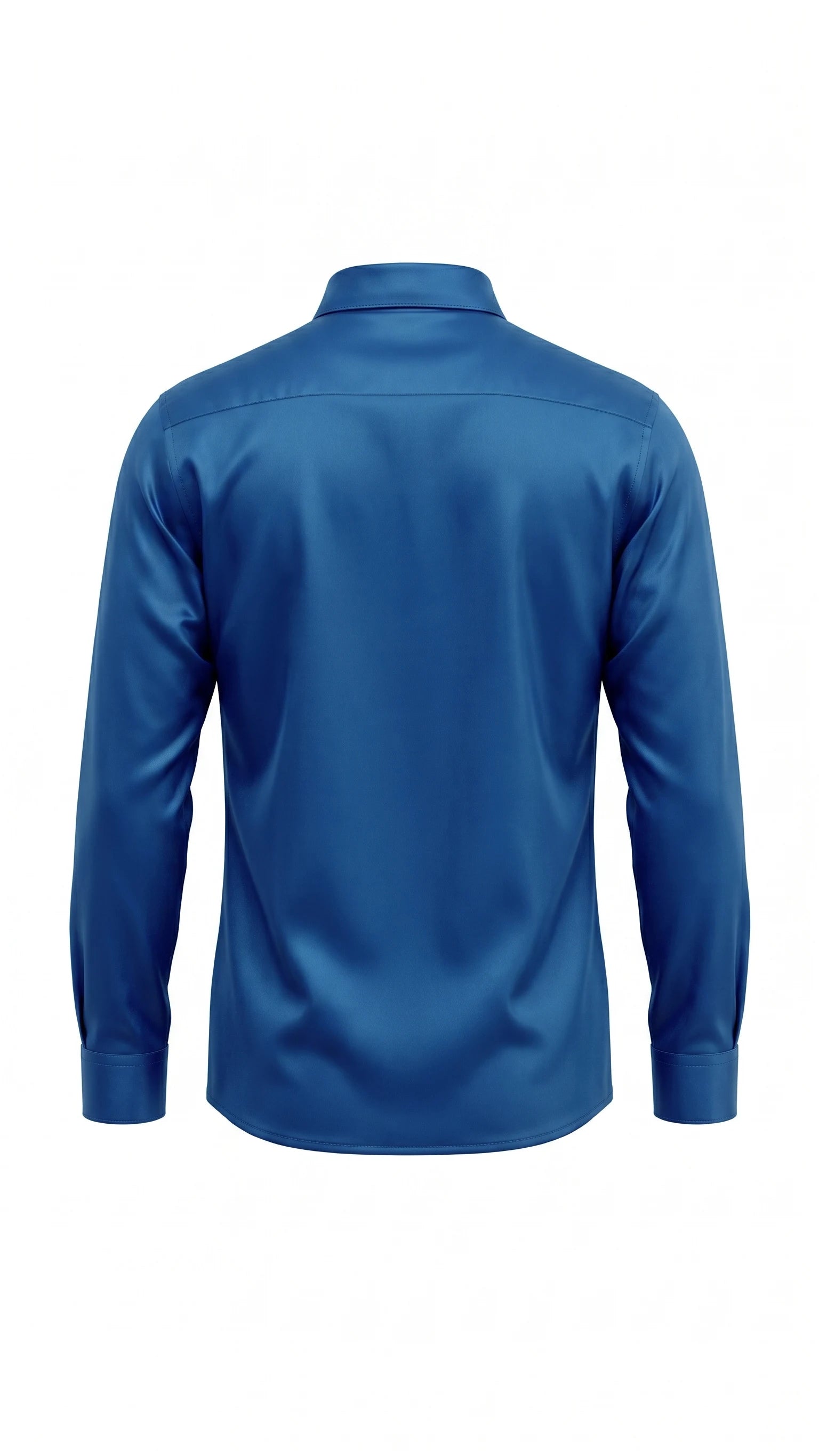 Royal Blue Premium Satin Finish Full Sleeve Shirt