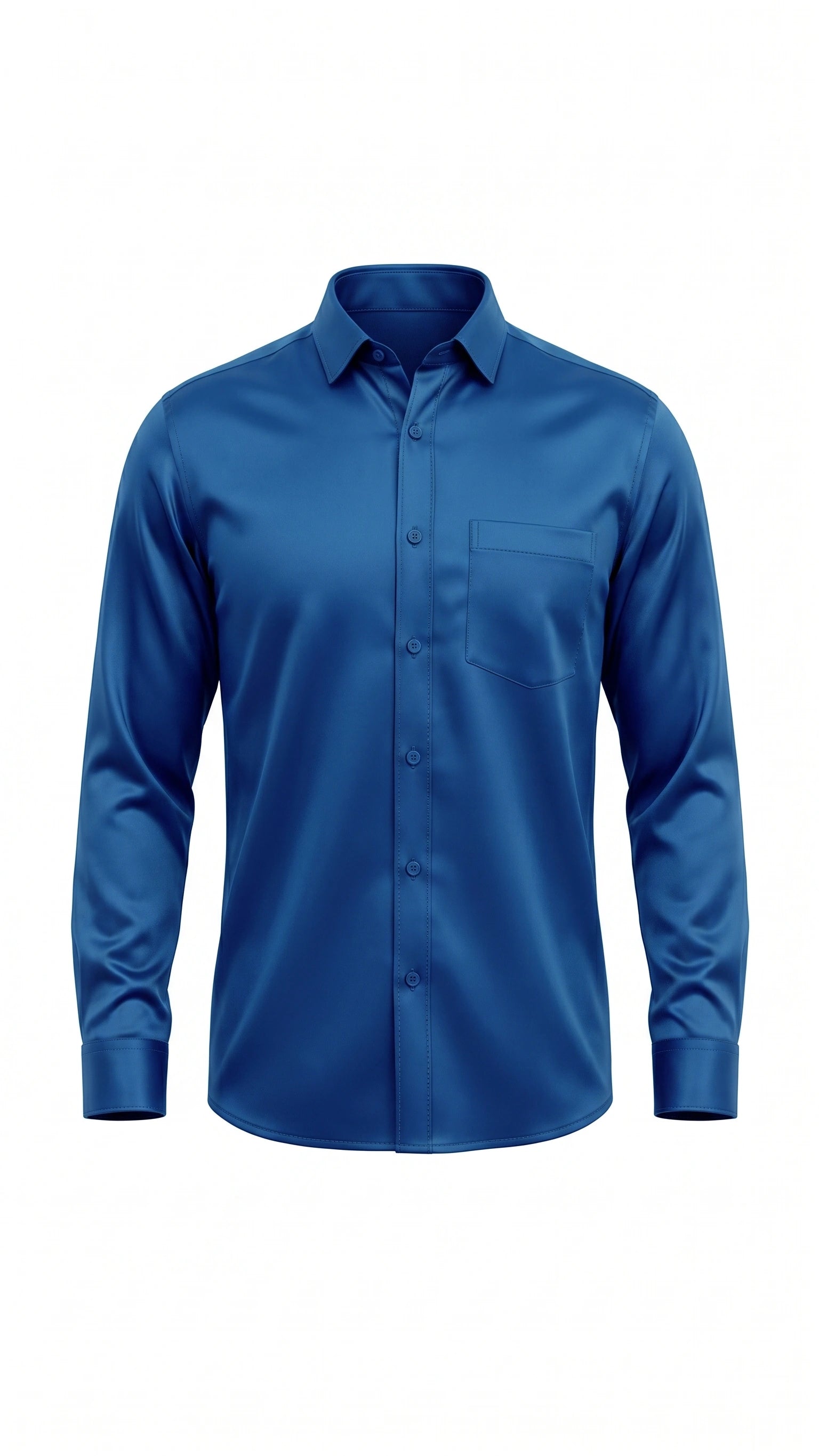 Royal Blue Premium Satin Finish Full Sleeve Shirt