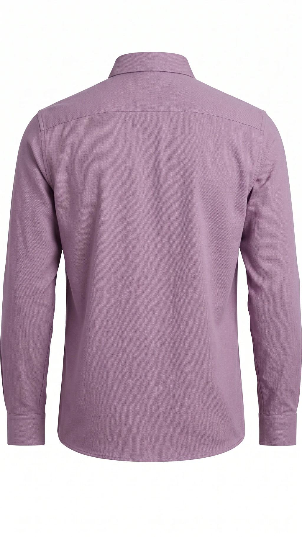 Men's Dusty Mauve Textured Oxford Shirt with Chest Pocket