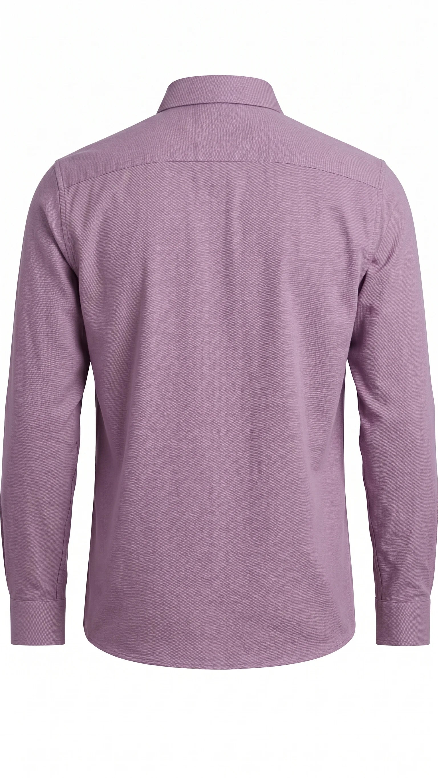 Men's Dusty Mauve Textured Oxford Shirt with Chest Pocket