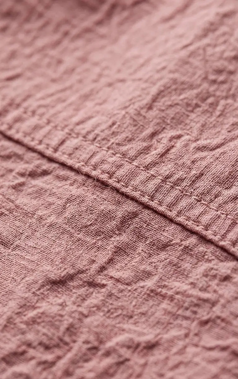 Men's Dusty Pink Textured Full Sleeve Button-Down Shirt