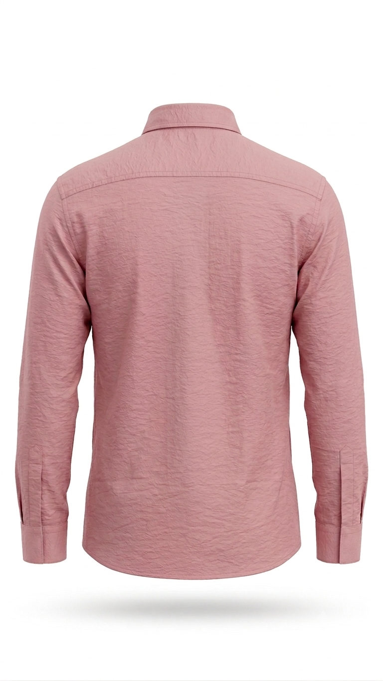 Crinkled Long-sleeved Shirt