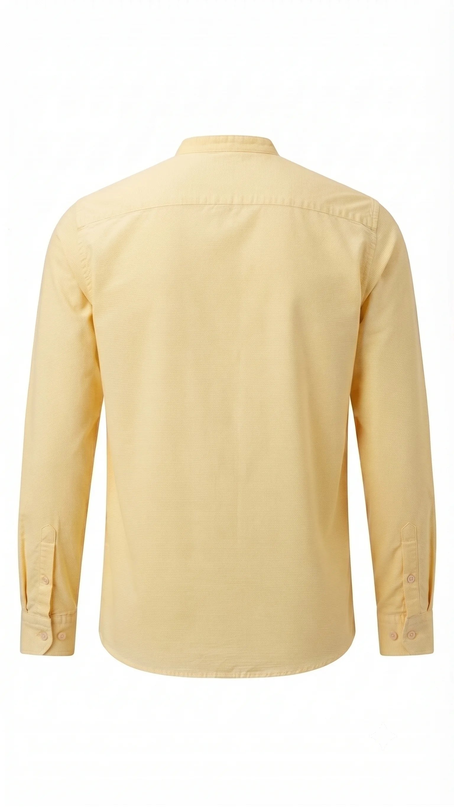 Oxford Weave Mandarin Collar Shirt