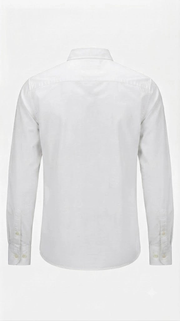 White Graphic Print Full Sleeve Casual Shirt