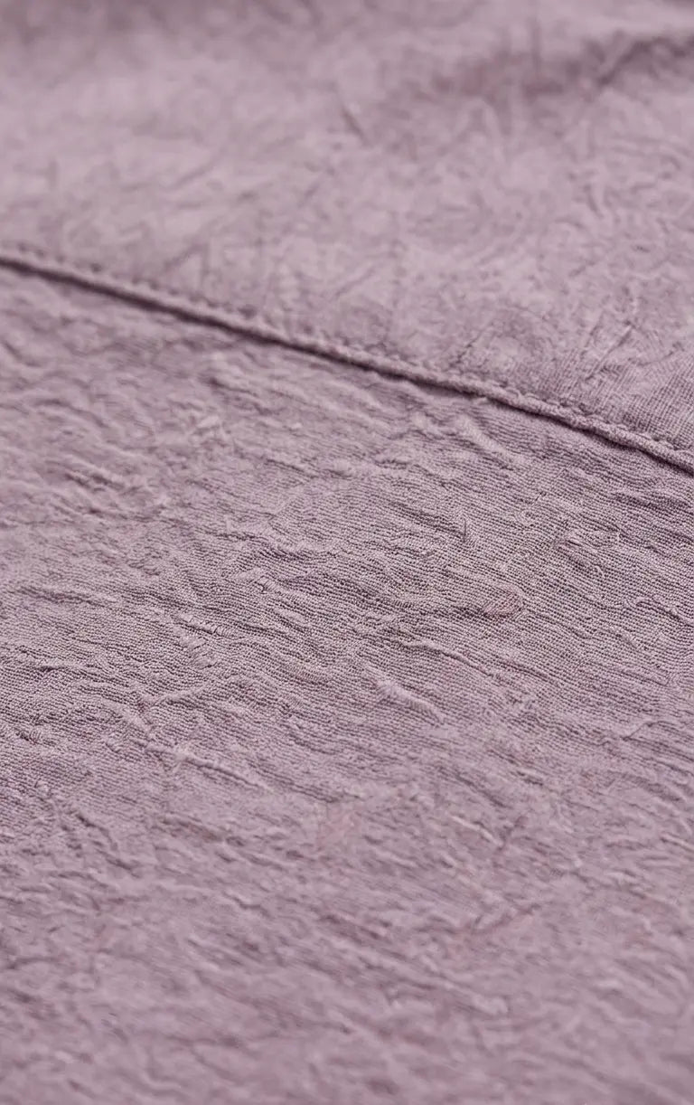 Dusty Lavender Textured Full Sleeve Button-Down Shirt for Men
