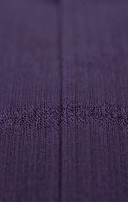 Deep Purple Textured Formal Shirt