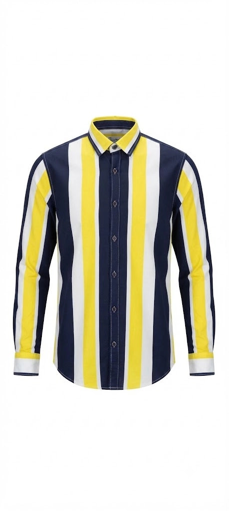 Vertical Striped Casual Shirt
