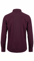 Deep Burgundy Texture Shirt