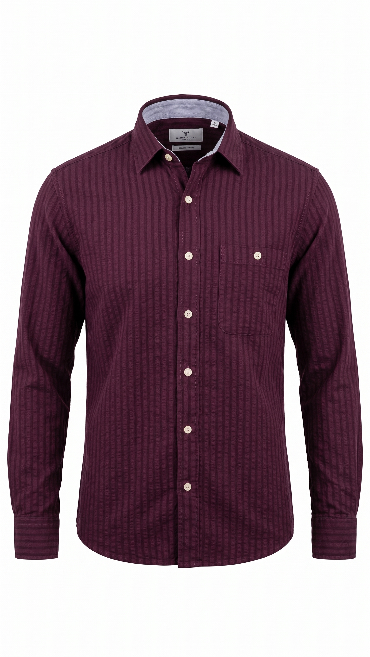 Deep Burgundy Texture Shirt