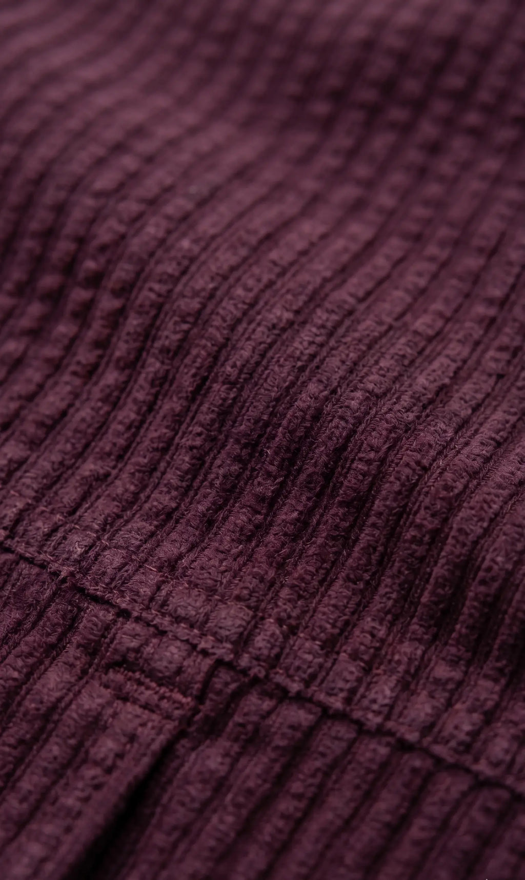 Men's Maroon Textured Full Sleeve Casual Shirt
