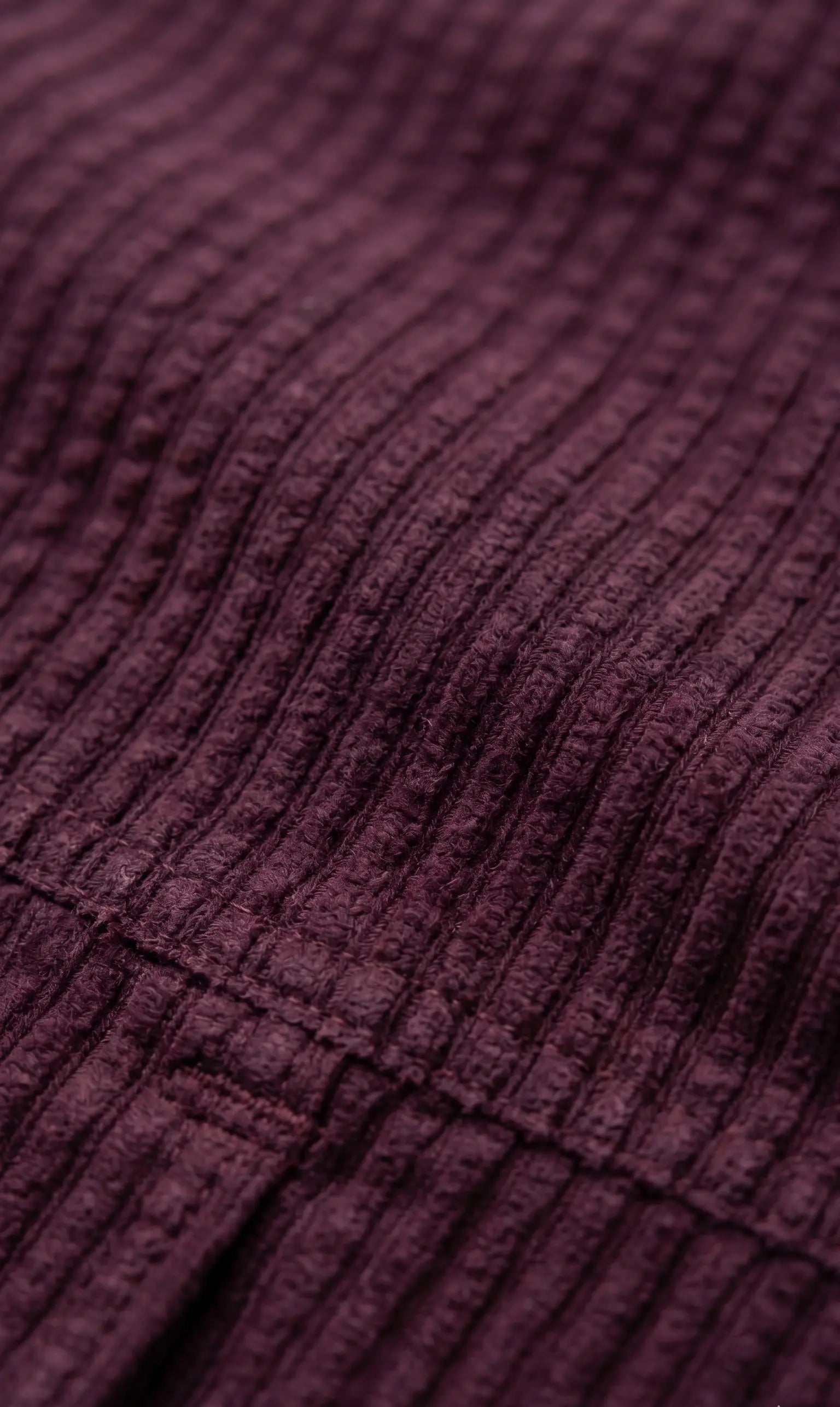 Men's Maroon Textured Full Sleeve Casual Shirt