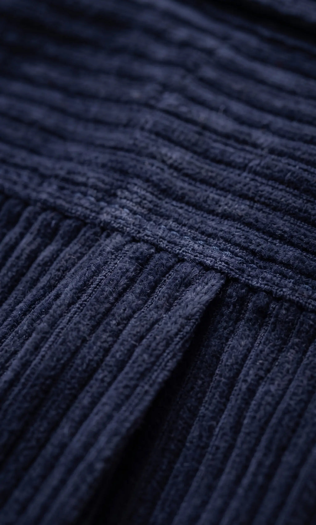 Navy Blue Textured Stripe Full Sleeve Shirt