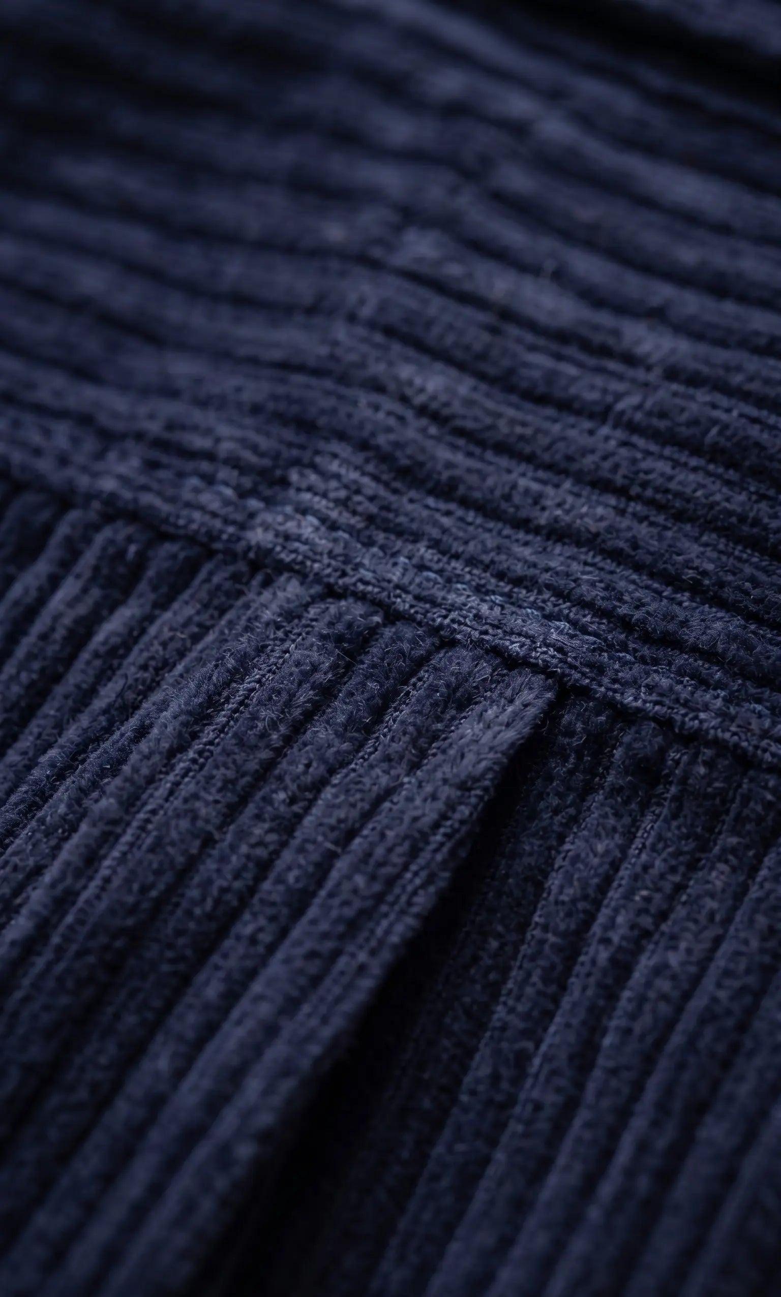 Navy Blue Textured Stripe Full Sleeve Shirt