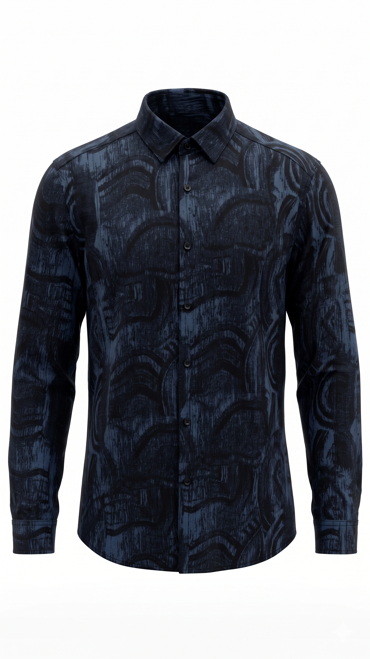 The Brushstroke Night  Check Shirt