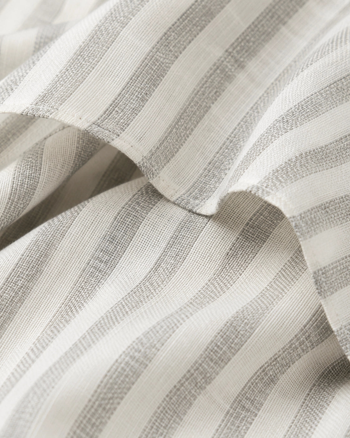 White Striped Short-Sleeve Shirt