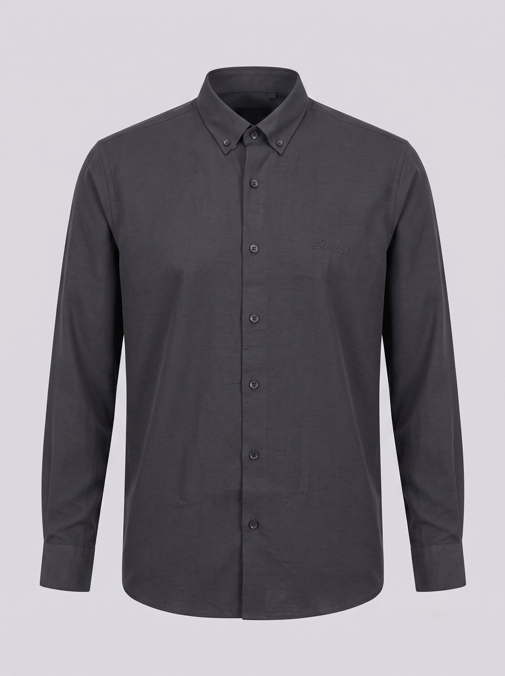 Men's Charcoal Grey Casual Shirt – Full Sleeves