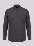 Men's Charcoal Grey Casual Shirt – Full Sleeves