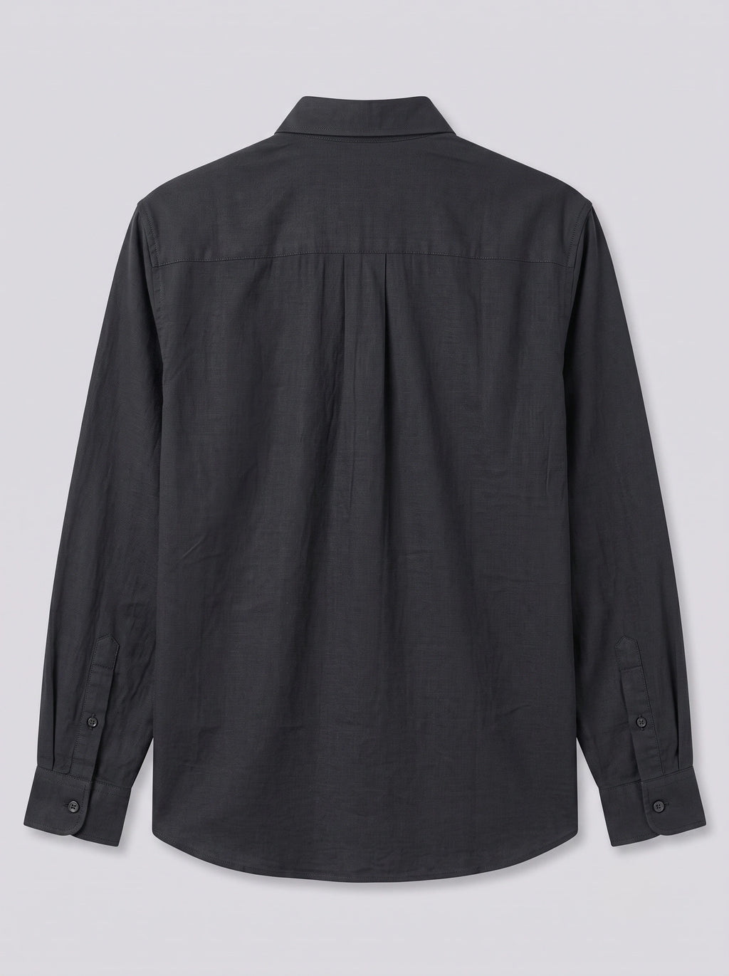 Men's Charcoal Grey Casual Shirt – Full Sleeves
