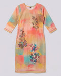 Women's Multicolor Floral Print Straight Kurta