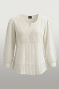 Elegant Embroidered Short Top