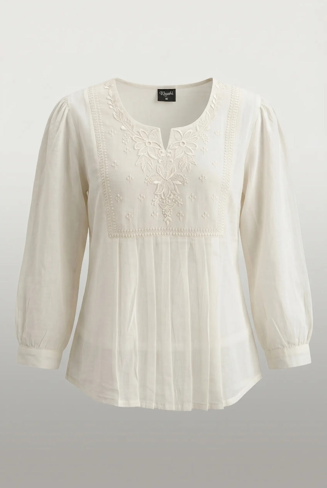 Elegant Embroidered Short Top