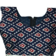 Blue Kasavu Frock