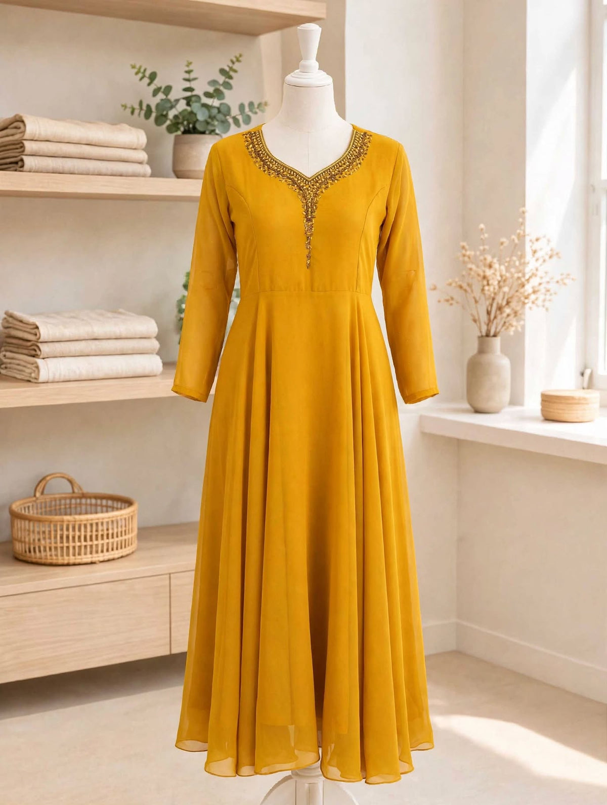 Mustard Yellow Gown