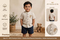 Boys Premium Cotton Embroidered Short Kurta – Peacock Feather