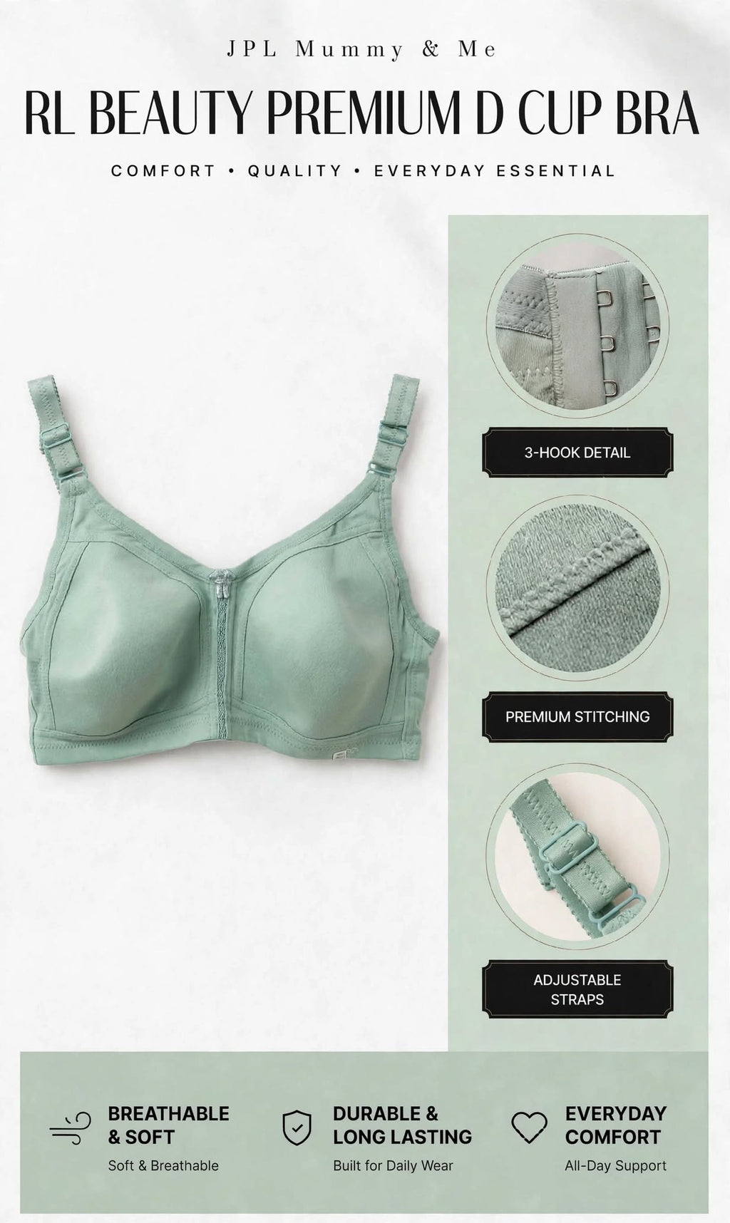 RL BEAUTY PREMIUM D CUP BRA