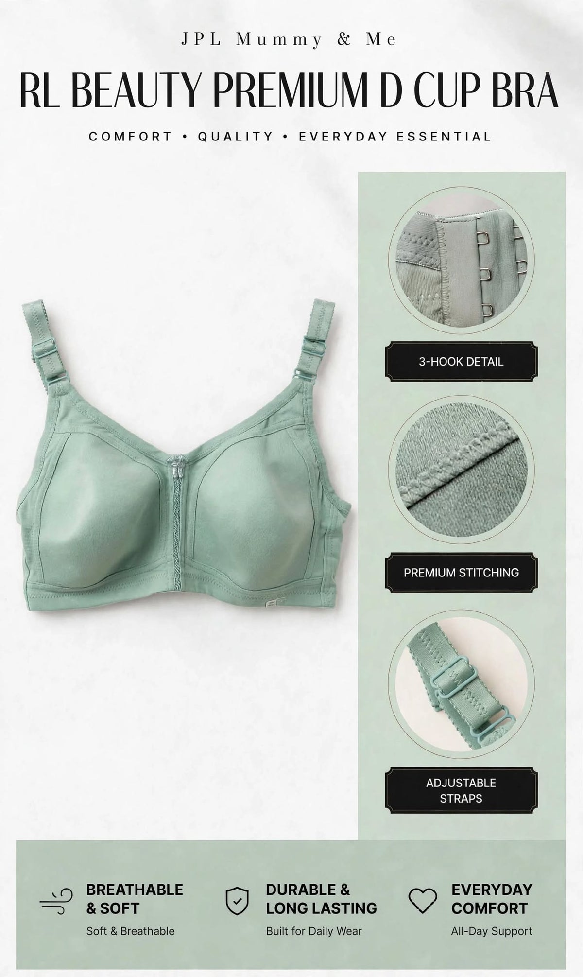 RL BEAUTY PREMIUM D CUP BRA