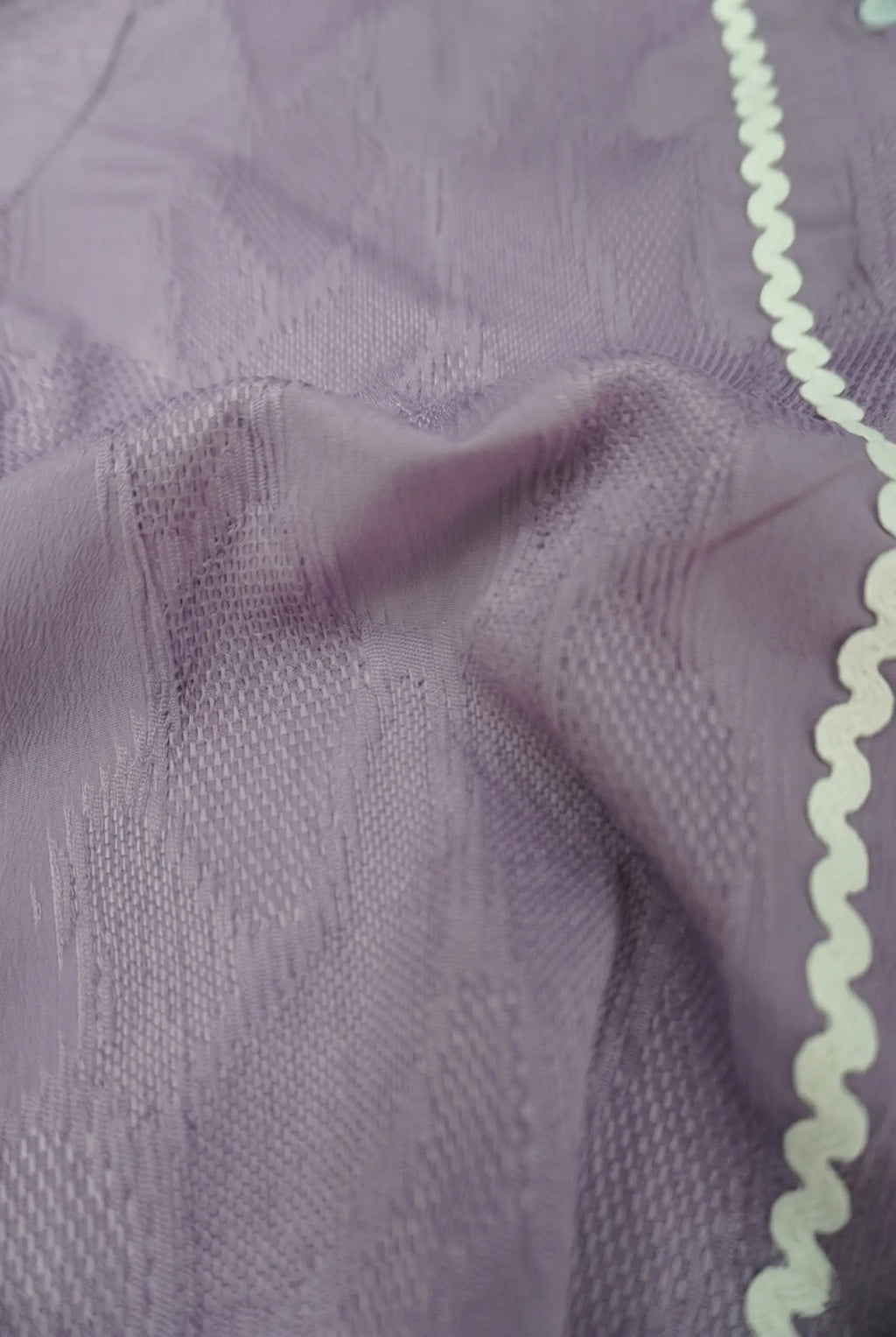 Charming Mauve Rick-Rack Short Top
