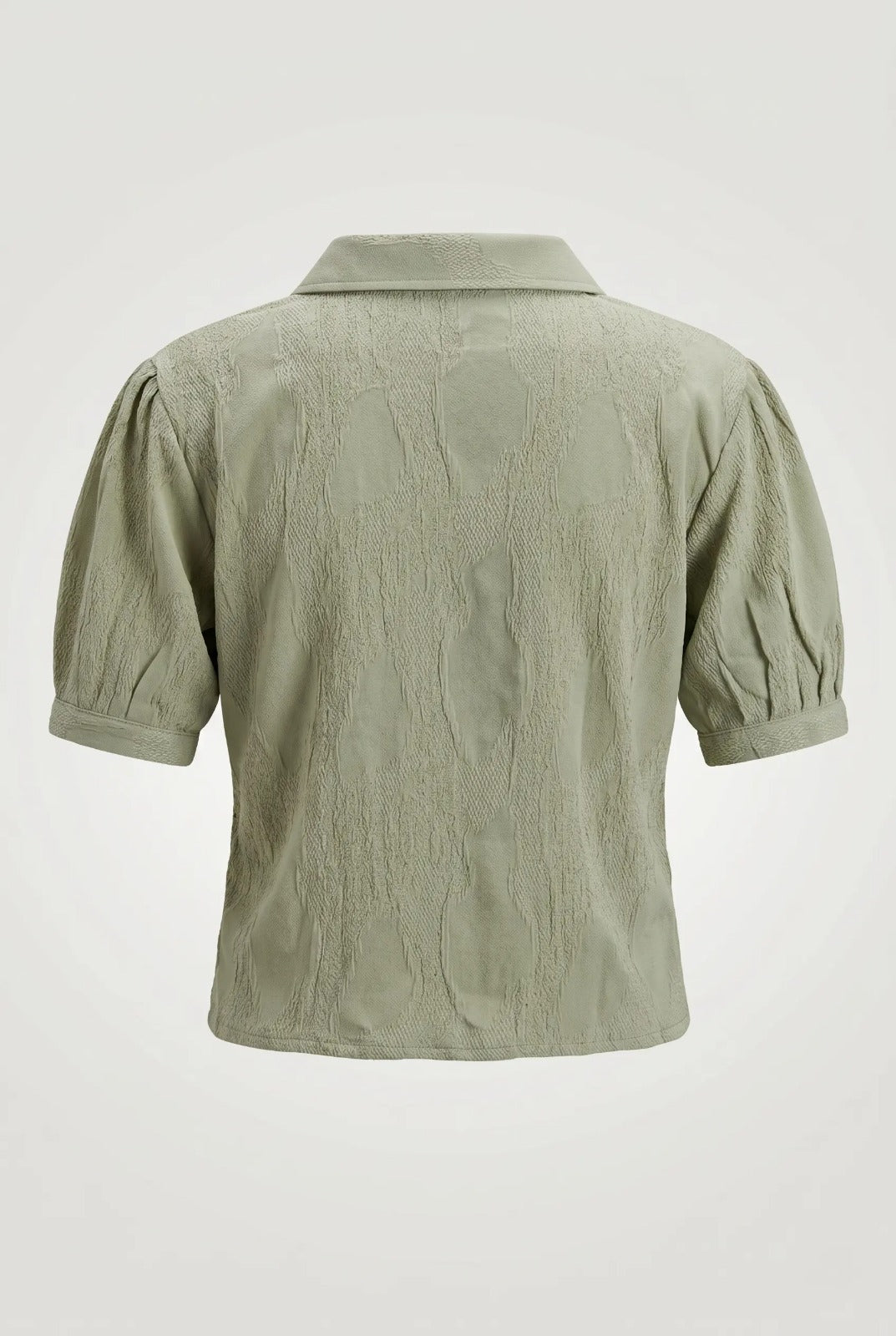 Charming Sage Green Rick-Rack Short Top