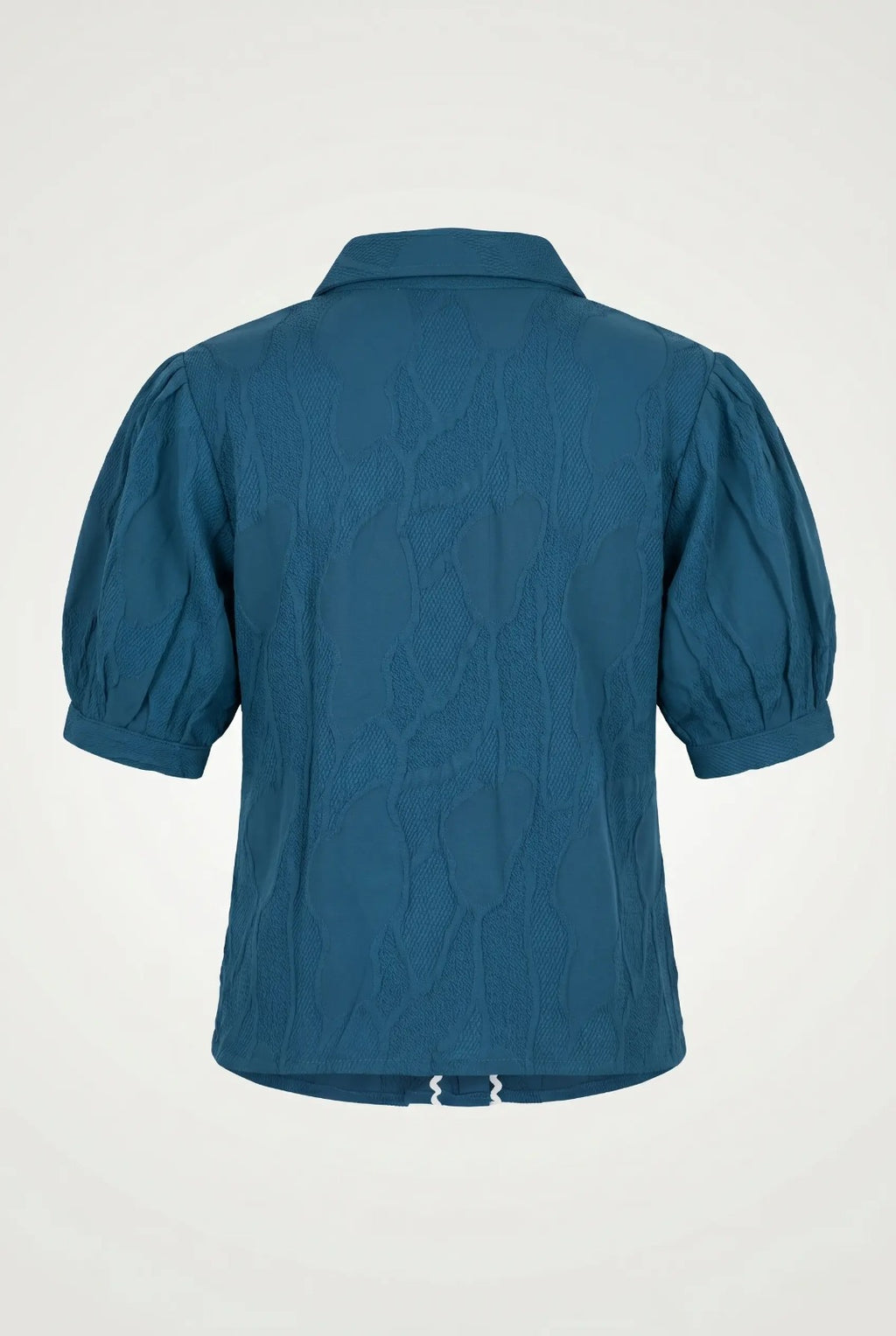 Chic Teal Rick-Rack Short Top