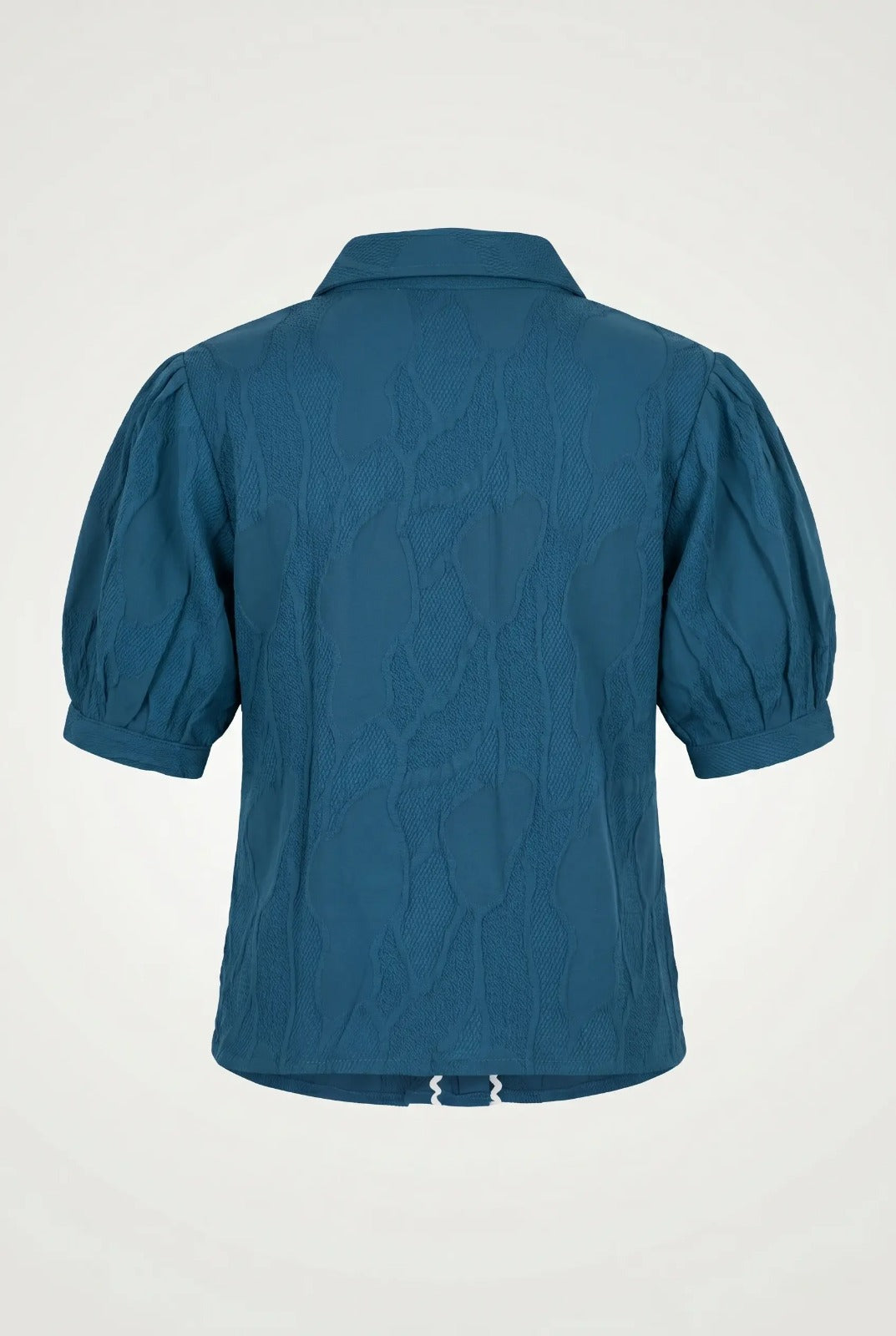 Chic Teal Rick-Rack Short Top