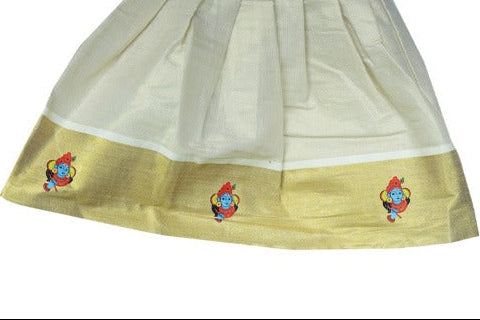 Green Kasavu Frock