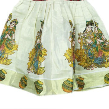 Red Kasavu Frock