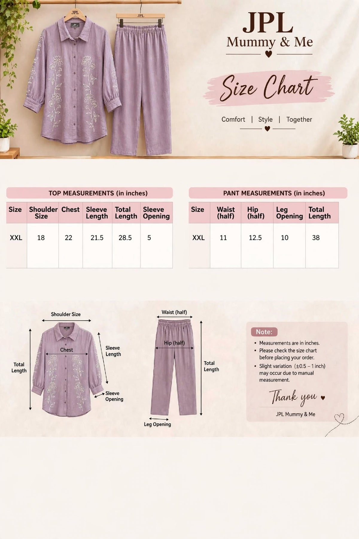 Floral Embroidered Shirt & Pant Co-ord Set