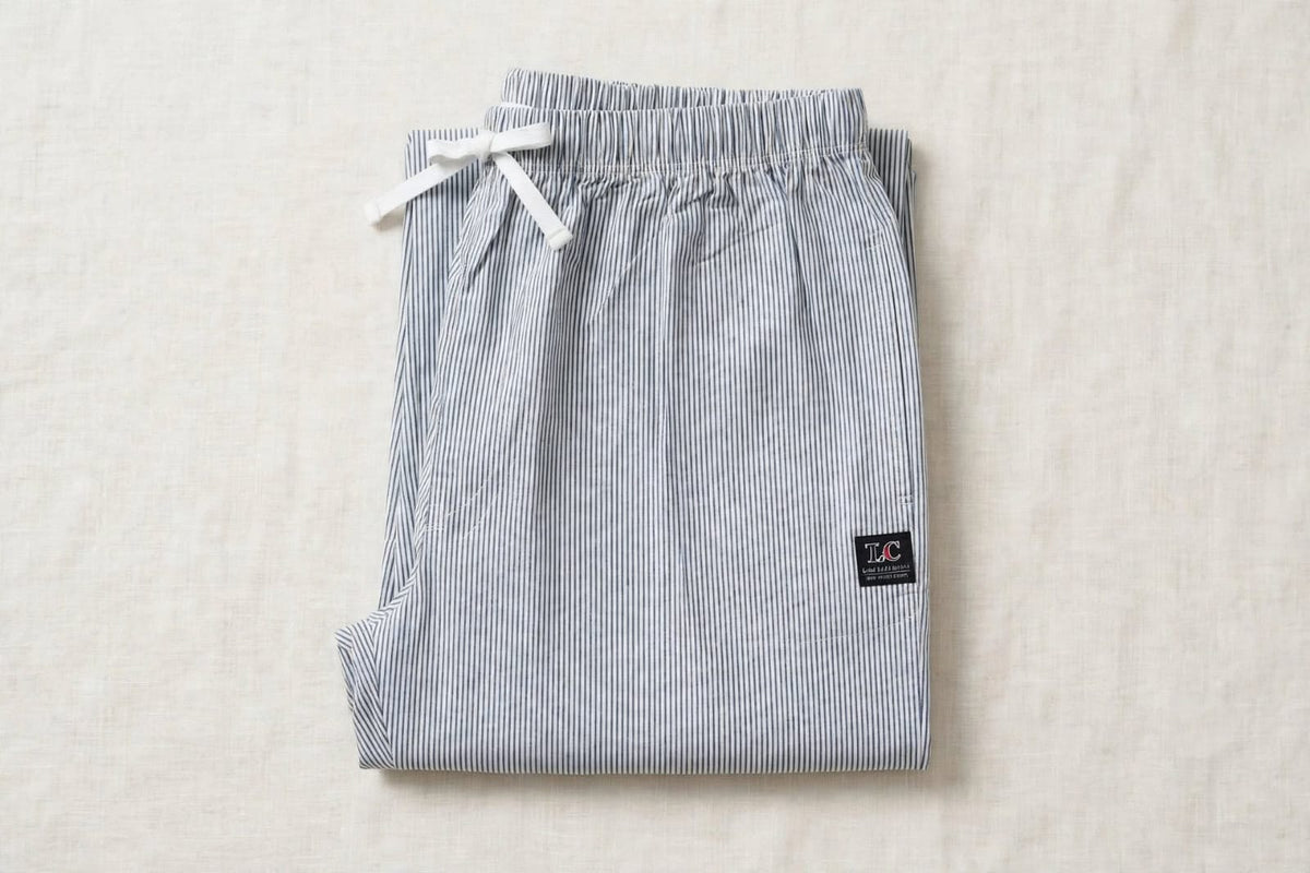 WOMEN STRIPED  PURE COTTON LOUNGE PANTS